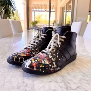 Maison Margiela Paint-Splatter “Replica” High-Top